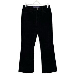 NYDJ Women's‎ Black Corduroy Bootcut Jeans Size 12P Tummy Tuck  31"x28" Rise 11"